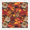 3D Fall Floral Patterned Printed Vinyl, HTV or Sublimation Sheets | 945D