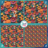 3D Floral Patterned Printed Vinyl, HTV or Sublimation Sheets |  948D