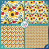 Poppies & Sunflowers Printed Pattern Vinyl, HTV or Sublimation Sheets | 957B