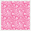 Pink Bubble Hearts Patterned Printed Vinyl, HTV or Sublimation Sheets |  965B