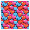 Candy Hearts Patterned Printed Vinyl, HTV or Sublimation Sheets |  969C