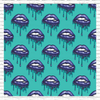Blue Drip Lips Printed Pattern Vinyl, HTV or Sublimation Sheets | 972A