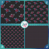 Neon Hearts Printed Pattern Vinyl, HTV or Sublimation Sheets | 973A
