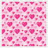Pink Watercolor Hearts Patterned Printed Vinyl, HTV or Sublimation Sheets |  974A