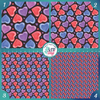 Colorful Hearts Printed Pattern Vinyl, HTV or Sublimation Sheets |  978A