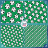 Green Soccer Ball Printed Pattern Vinyl, HTV or Sublimation Sheets |  979A