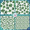 Watercolor St Patrick's Day Shamrocks Printed Pattern Vinyl, HTV or Sublimation Sheets | 981B