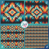 Aztec Patterned Print Vinyl, HTV or Sublimation Sheets |  1008C