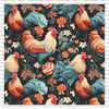 Chicken Printed Pattern Vinyl, HTV or Sublimation Sheets | 1009A