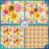 Spring Floral Printed Pattern Vinyl, HTV or Sublimation Sheets | 1035A