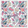 Sea Life Patterned Printed Vinyl, HTV or Sublimation Sheets | 1036A