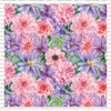 Watercolor Spring Floral Printed Pattern Vinyl, HTV or Sublimation Sheets |  1043B