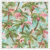 Preppy Tropical Watercolor Printed Pattern Vinyl, HTV or Sublimation Sheets |  1040D