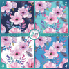 Boho Floral Collection Patterned HTV Vinyl - Outdoor Adhesive Vinyl or Heat Transfer Vinyl