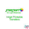 StarCraft Inkjet Printable Heat Transfers for Light Materials - 8.5" x 11" by the sheet