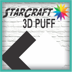 3D Puff HTV - 12 x 12 sheet - StarCraft Heat Transfer Vinyl - White - VIP  Vinyl Supply