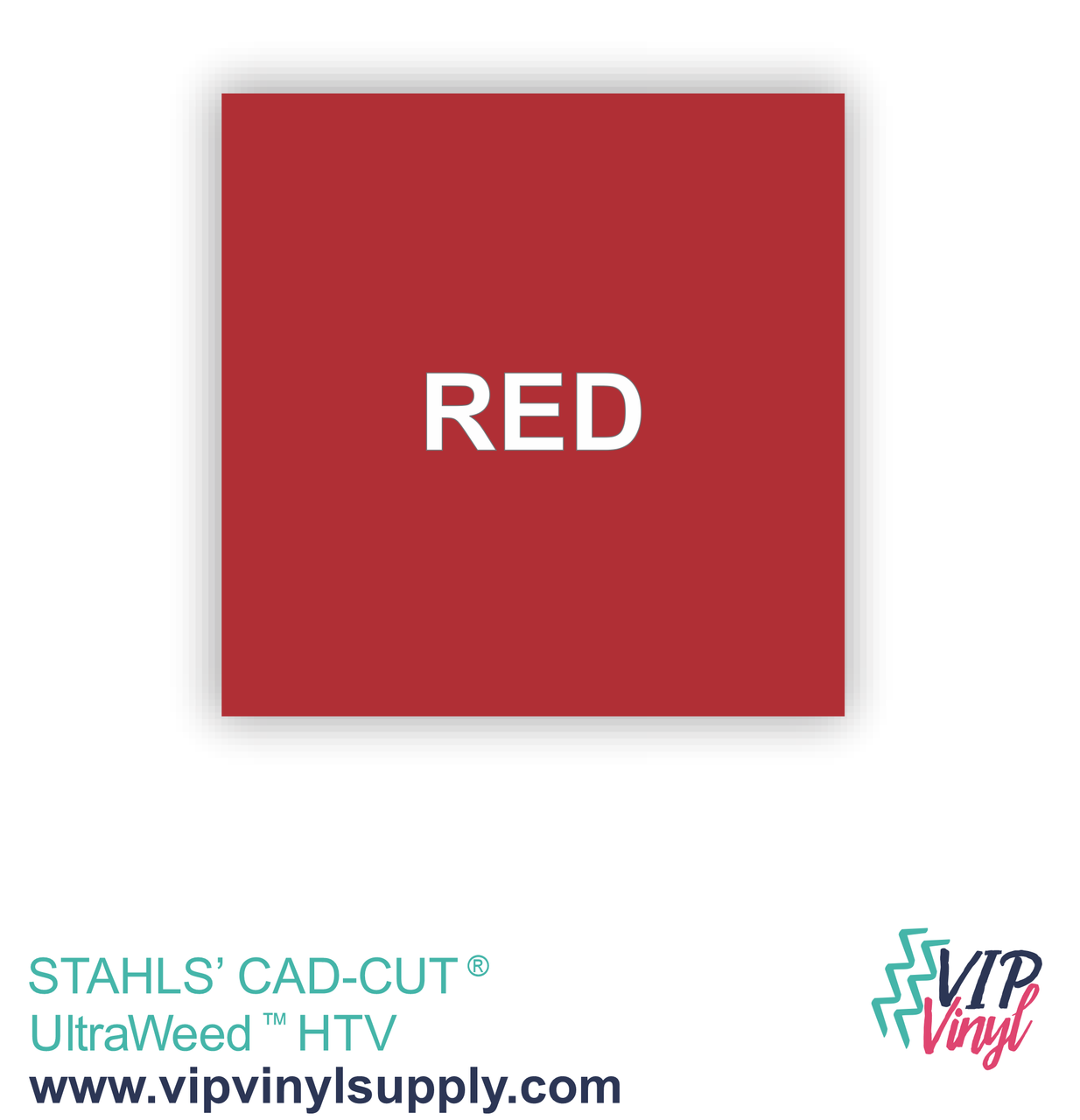Red Heat Transfer Vinyl, Stahls' CAD-CUT® UltraWeed - 1 Yard Red