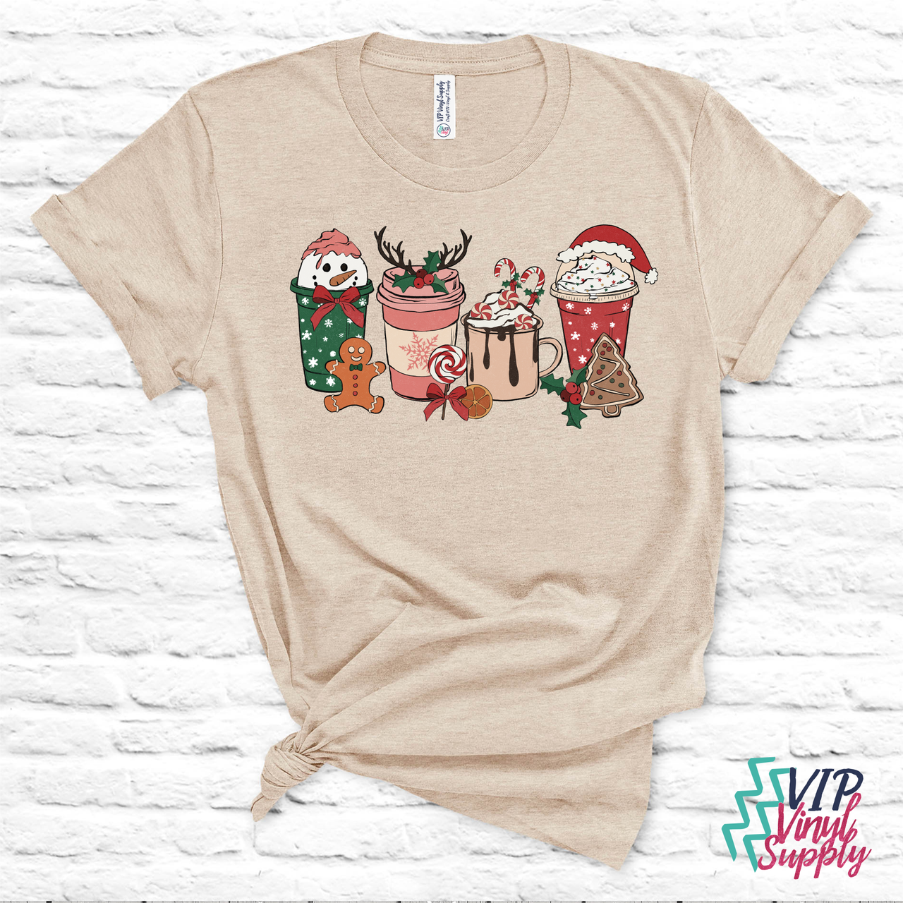 Merry Little Christmas Coffee DTF Transfer  Ready to press T-Shirt transfer  – DTF Transfer - xM6 - VIP Vinyl Supply