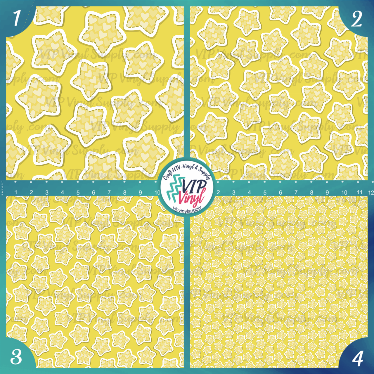 Yellow crosshatch HTV or adhesive pattern