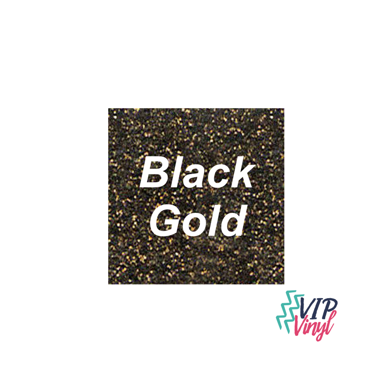 Black Gold Glitter HTV - 12 x 12 Stahls CAD-CUT® - Glitter Flake