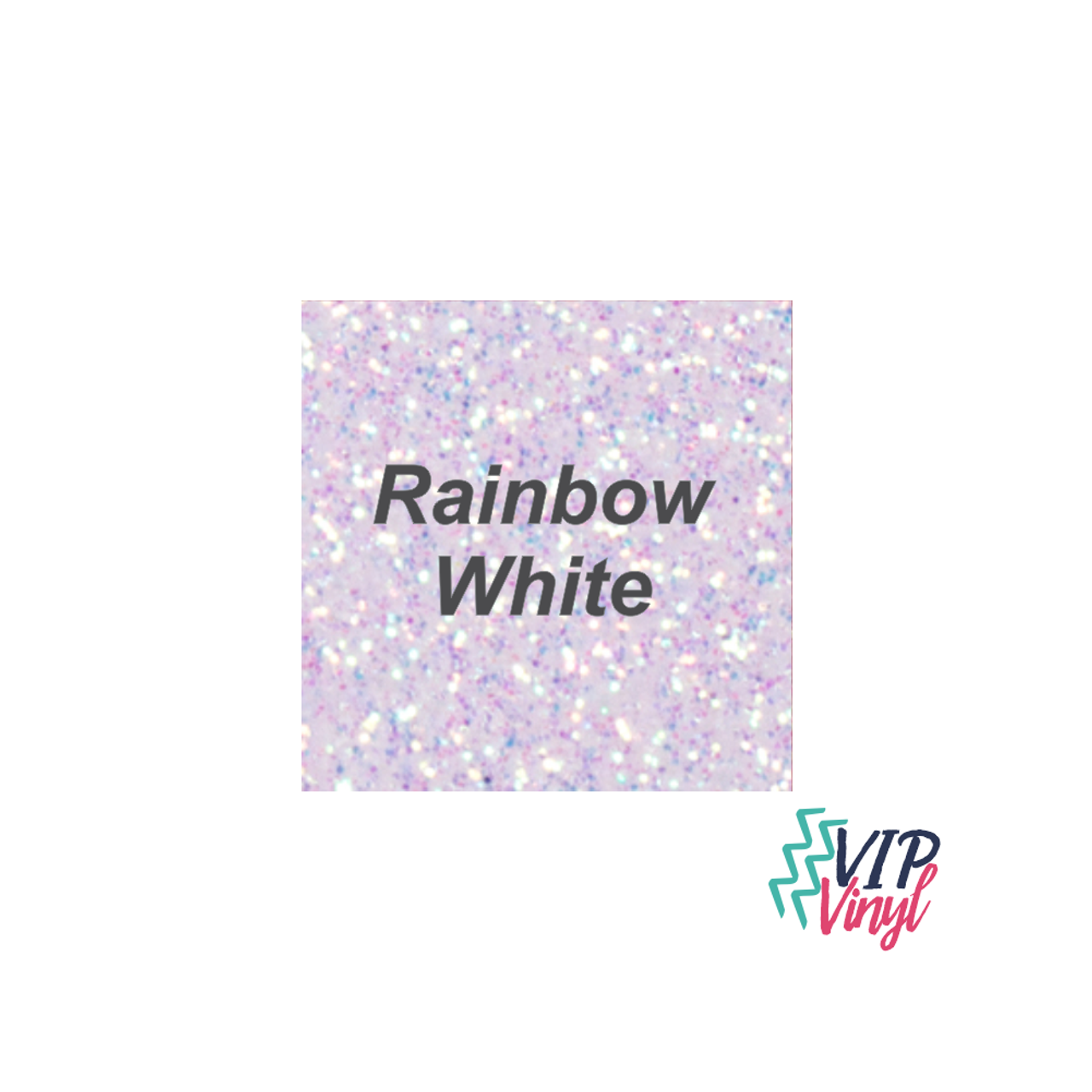 Rainbow White Glitter HTV - 12 x 12 Stahls CAD-CUT® - Glitter Flake Heat  Transfer Vinyl - - VIP Vinyl Supply