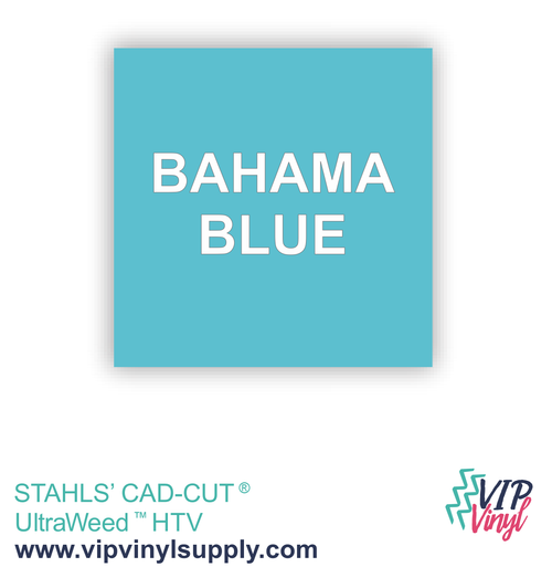Bahama Blue Heat Transfer Vinyl, Stahls’ CAD-CUT® UltraWeed - 12" x 15" HTV