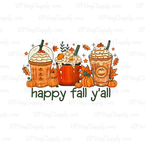 Happy Fall Yall DTF Fall Transfer | xNd4
