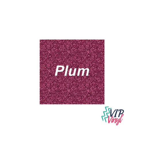 Plum Glitter HTV - 12" x 24"  Stahls’ CAD-CUT® - Glitter Flake Heat Transfer Vinyl -