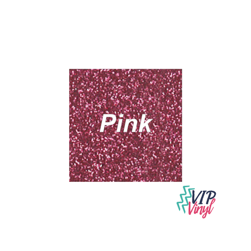 Pink Glitter HTV - 12" x 12"  Stahls CAD-CUT® - Glitter Flake Heat Transfer Vinyl -