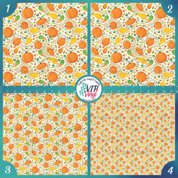 Gourds and Pumpkins Vinyl |Outdoor Adhesive Vinyl or Heat Transfer Vinyl | 372A