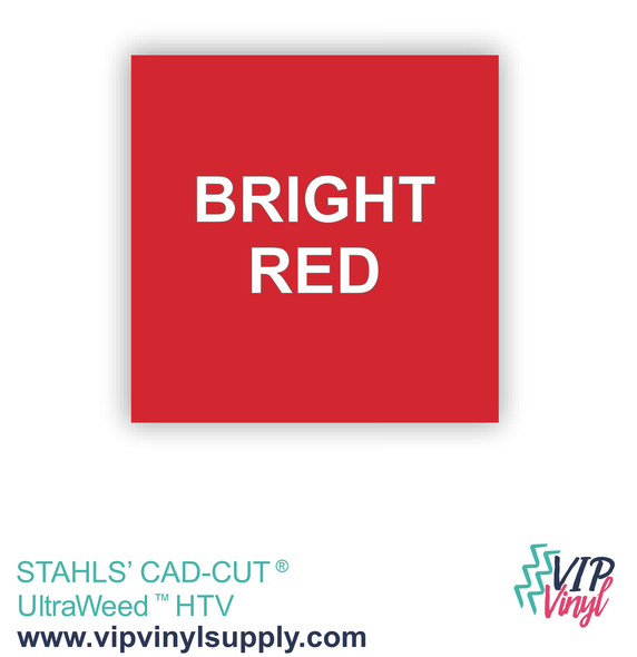 Bright Red Heat Transfer Vinyl, Stahls’ CAD-CUT® UltraWeed - 12" x 15" HTV