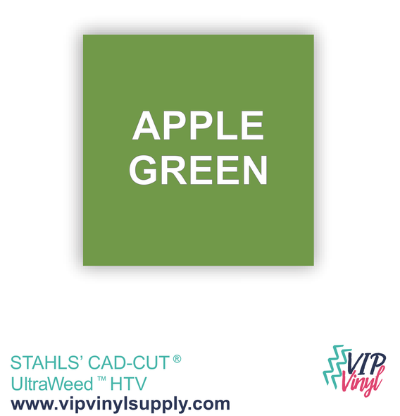 Apple Green Heat Transfer Vinyl, Stahls’ CAD-CUT® UltraWeed - 12" x 15" HTV