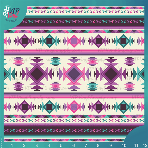 Tribal Aztec pattern HTV Vinyl | Outdoor Adhesive Vinyl or Heat Transfer Vinyl | 545B