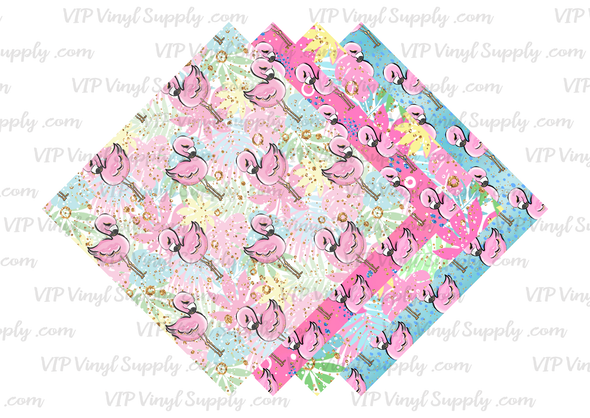 Flamingo Vinyl or HTV bundle - Cute Flamingo