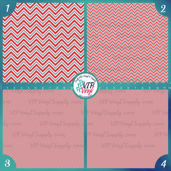 Patterned Vinyl or HTV - Gray, Red & White | VIP Vinyl Supply