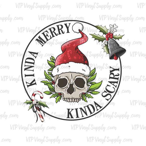 Kinda Merry Kinda Scary | DTF Transfer | VIP Vinyl Supply