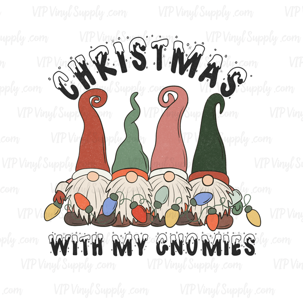 Christmas with my Gnomies DTF Transfer | xDa2