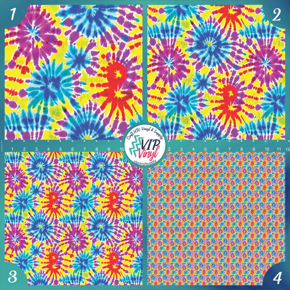 Tie Dye Pattern Vinyl & HTV