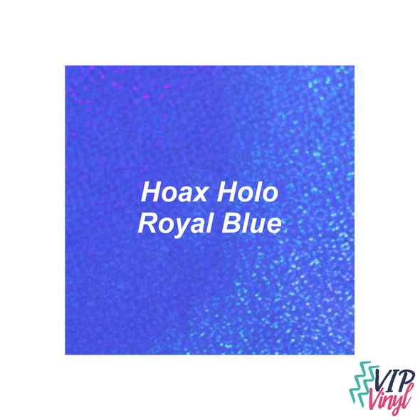 12" x 6"  StarCraft Magic - Hoax Holo Royal Blue - Holographic Adhesive Vinyl -