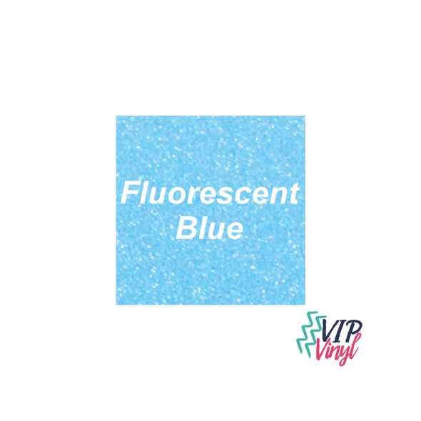 Fluorescent Blue Glitter HTV - 12" x 24"  Stahls’ CAD-CUT® - Glitter Flake Heat Transfer Vinyl -