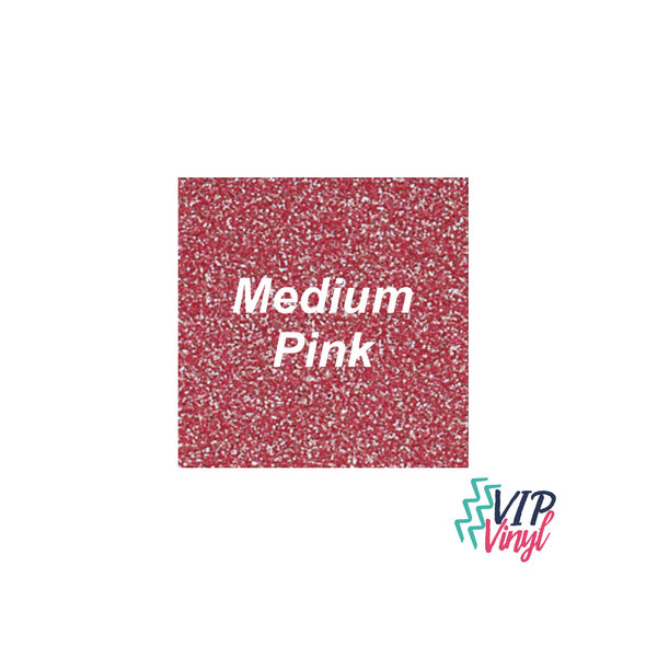 12" x 5 Feet Medium Pink Glitter HTV -   Stahls’ CAD-CUT® - Glitter Flake Heat Transfer Vinyl -