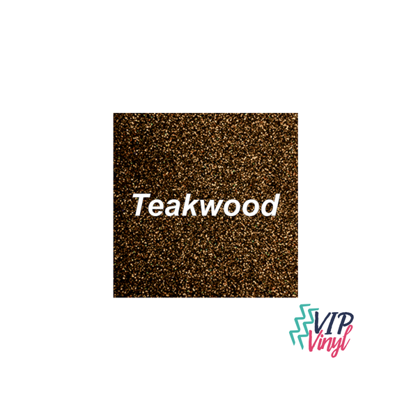 12" x 5 Feet Teakwood Glitter HTV -   Stahls’ CAD-CUT® - Glitter Flake Heat Transfer Vinyl -