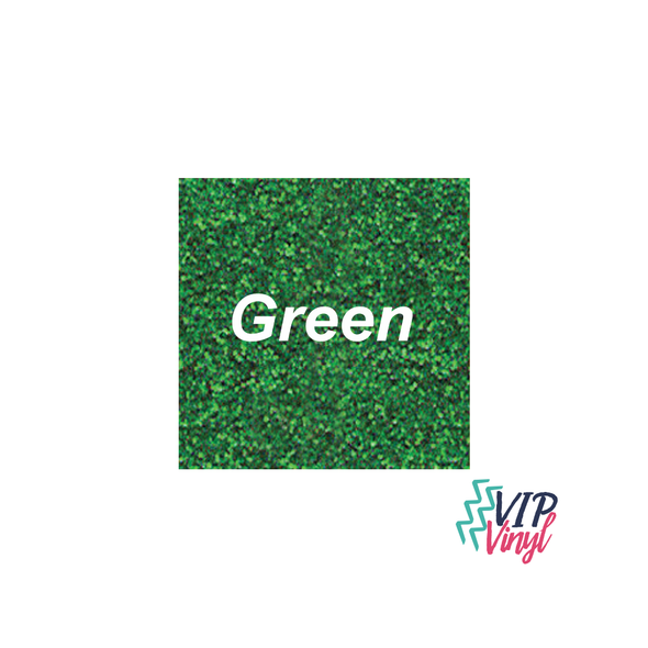 Green Glitter HTV - 12" x 12"  Stahls CAD-CUT® - Glitter Flake Heat Transfer Vinyl -