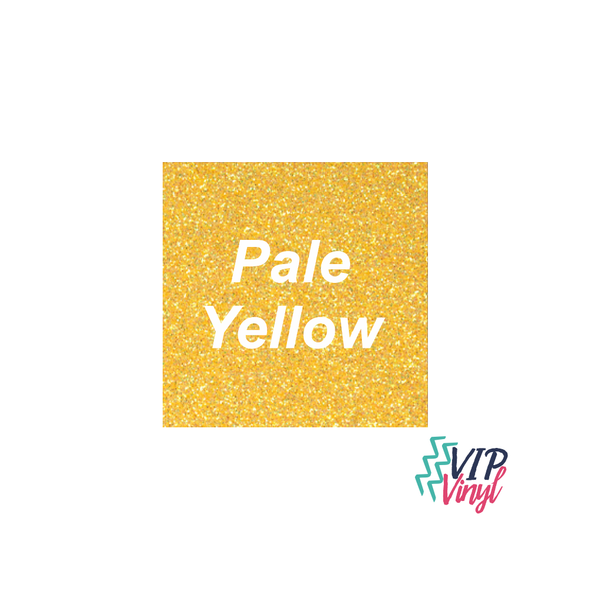 Pale Yellow Glitter HTV - 12" x 12"  Stahls CAD-CUT® - Glitter Flake Heat Transfer Vinyl -