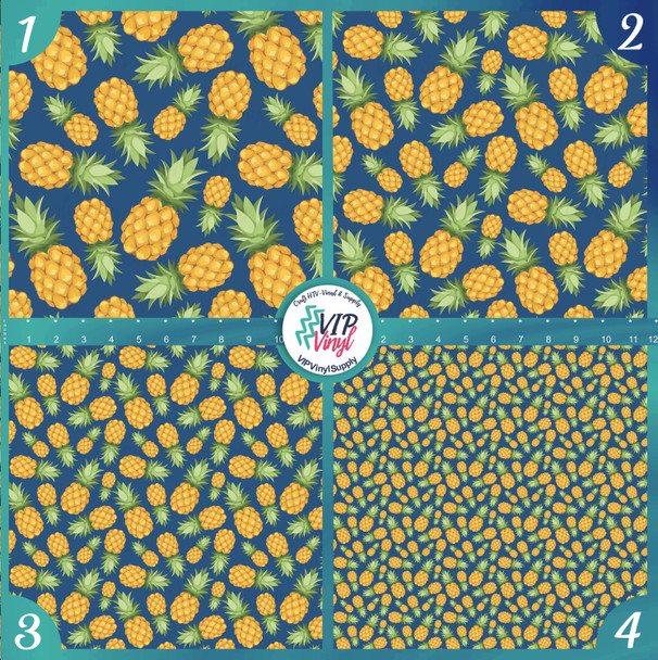 Blue Pineapple Pattern Vinyl | 297C