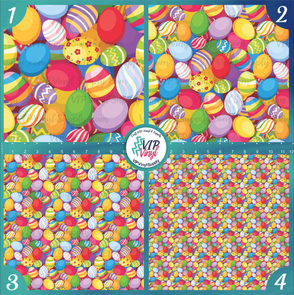 Easter Eggs Vinyl |Outdoor Adhesive Vinyl or Heat Transfer Vinyl | 281A