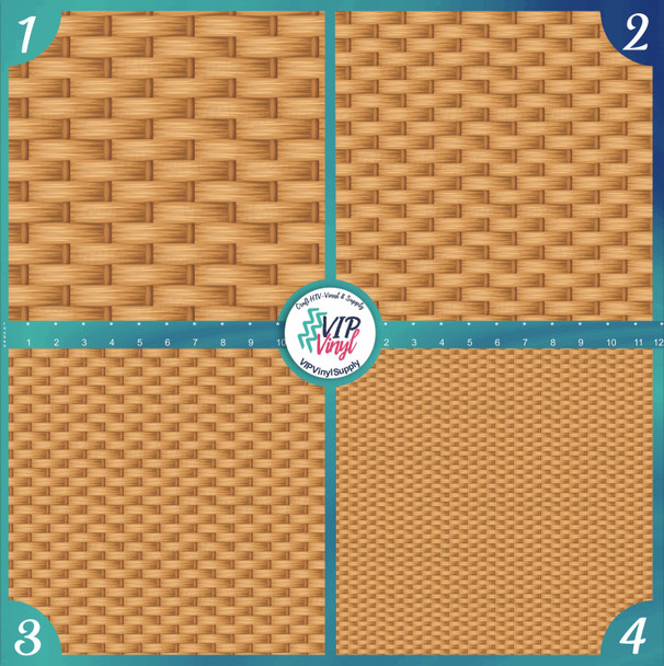 Basket Vinyl - Basketweave | Outdoor Adhesive Vinyl or Heat Transfer Vinyl | 295A