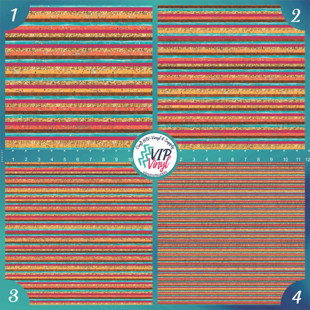 Fall Stripes Patterned Vinyl & HTV | Outdoor Adhesive Vinyl or Heat Transfer Vinyl | 362C