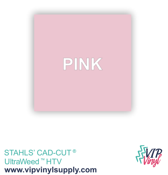 Pink Heat Transfer Vinyl, Stahls’ CAD-CUT® UltraWeed - 12" x 15" HTV