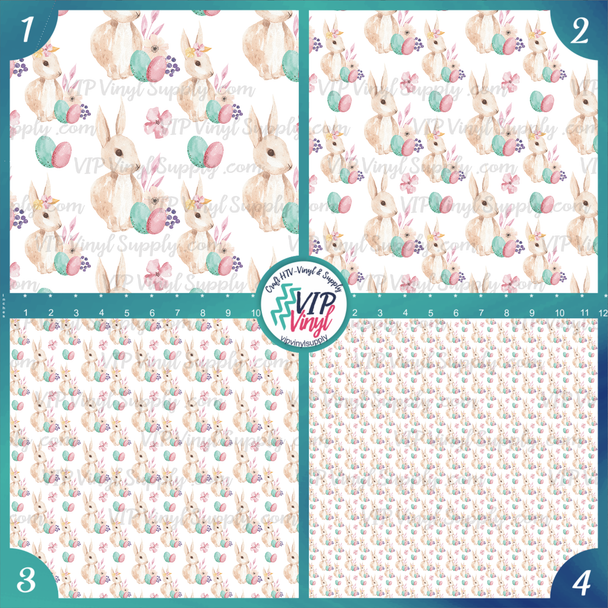 Watercolor Easter pattern HTV Vinyl | Outdoor Adhesive Vinyl or Heat Transfer Vinyl | 534A